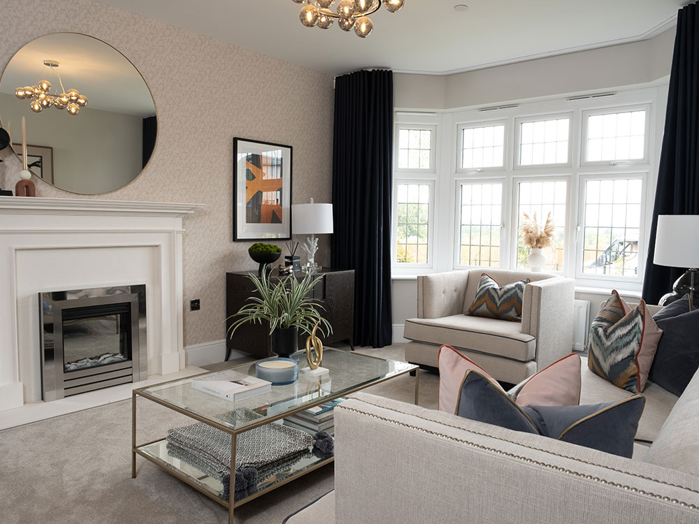Living room of the Henley, a 4 bedroom house