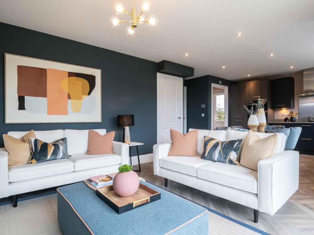 Family area of the Overton, a 4 bedroom house