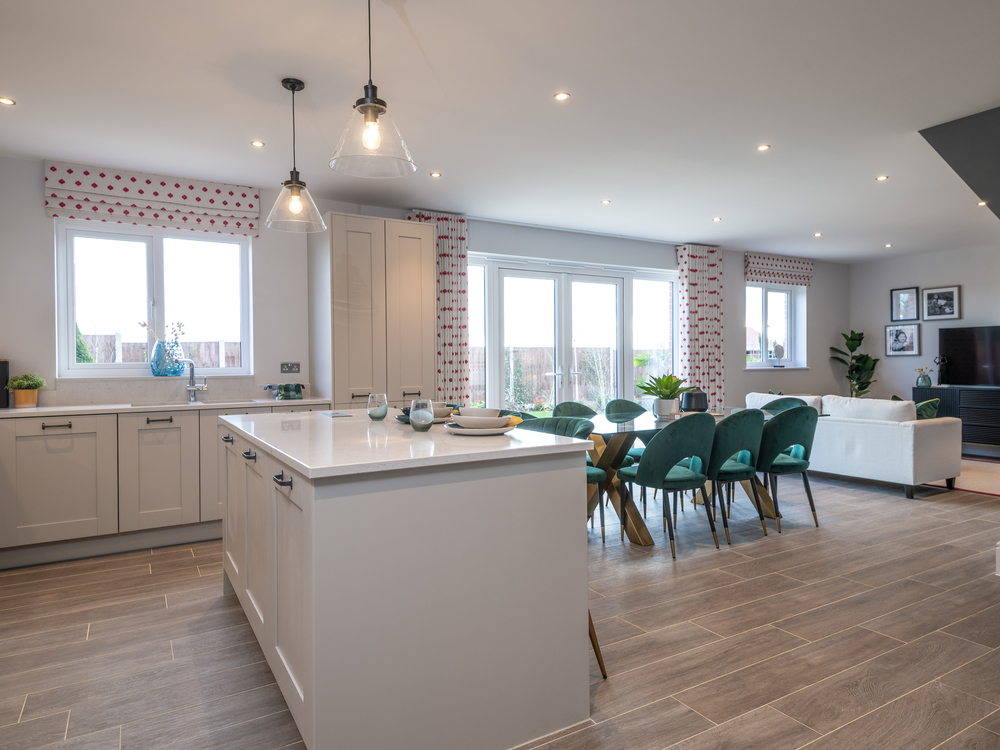 Kitchen / dining / family of the Ledsham, a 4 bedroom house