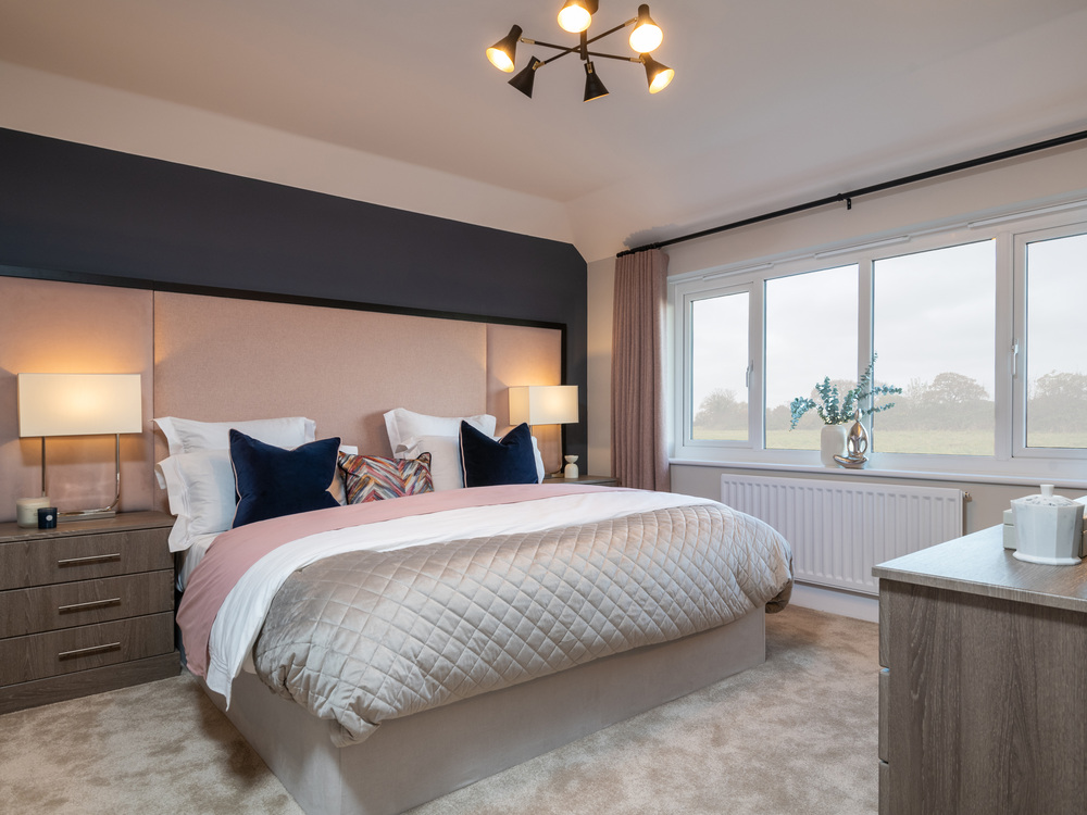Main bedroom of the Ledsham, a 4 bedroom house