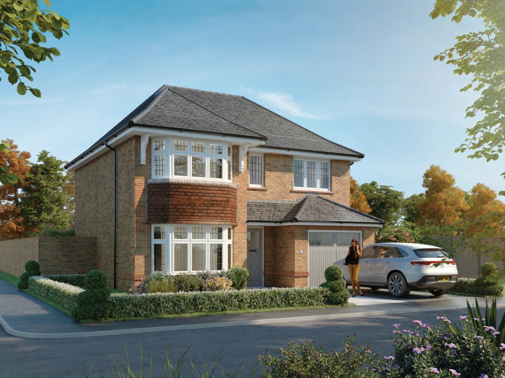 External CGI in brick of the Oxford Lifestyle, a 3 bedroom house