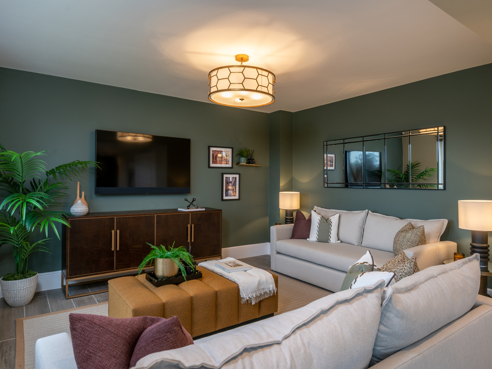 Family room of the Hampstead, a 5 bedroom house