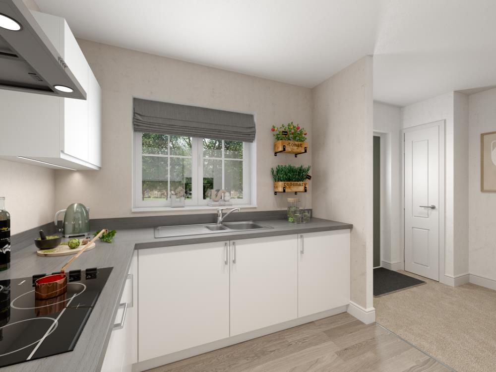 Kitchen of the Tavy, a 2 bedroom house