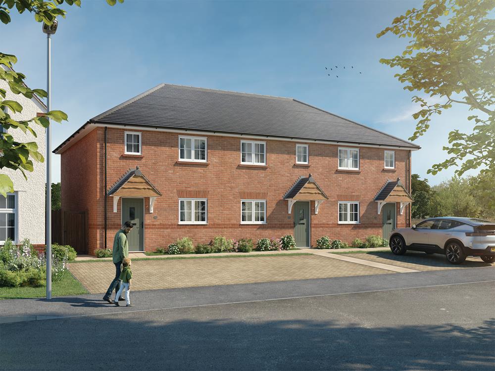 External CGI in brick of the Tavy, a 2 bedroom house