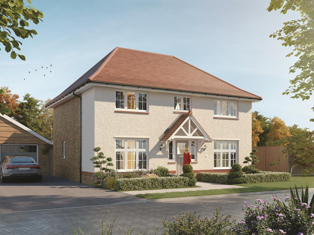 External CGI white render of the Harrogate, 4 bedroom house