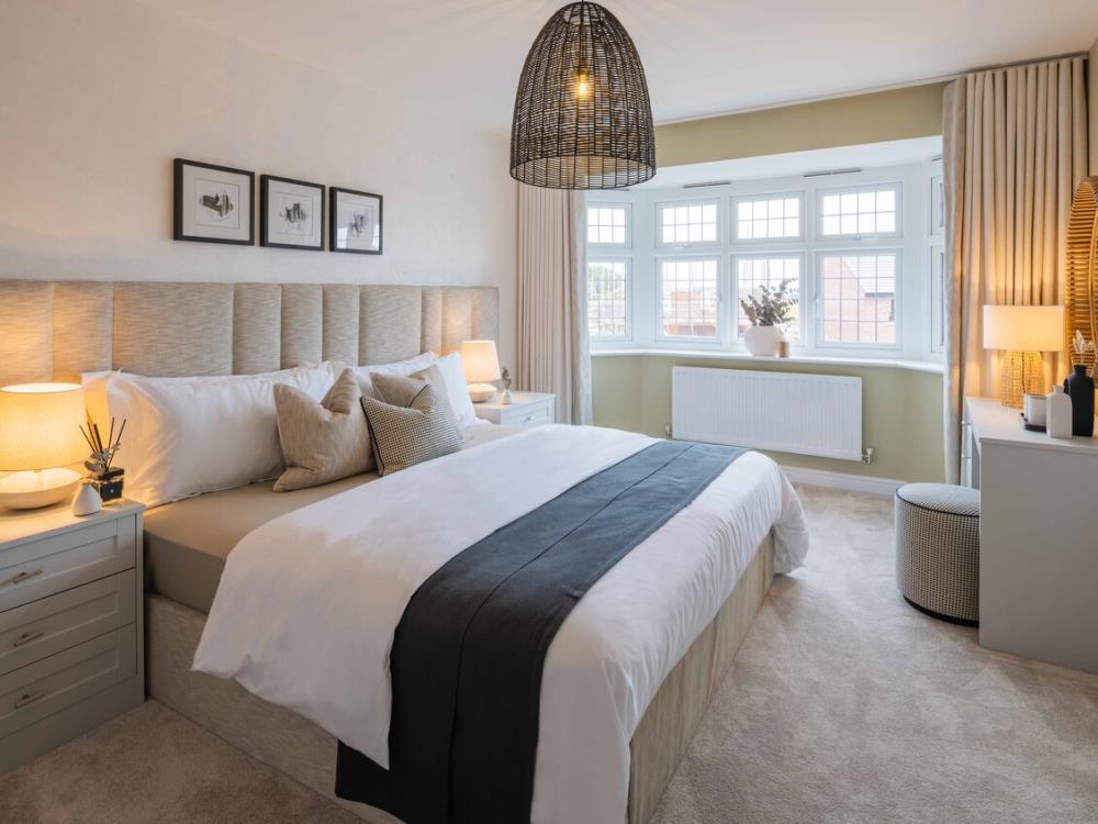 Main bedroom of the Oxford Lifestyle, a 3 bedroom house