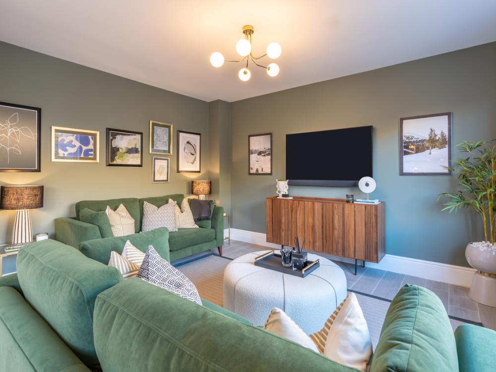 Family room of the Hampstead, a 5 bedroom house