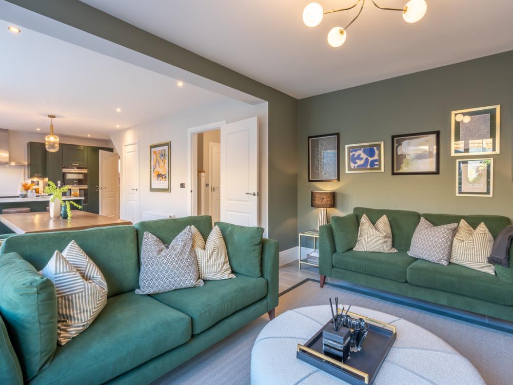 Family room of the Hampstead, a 5 bedroom house