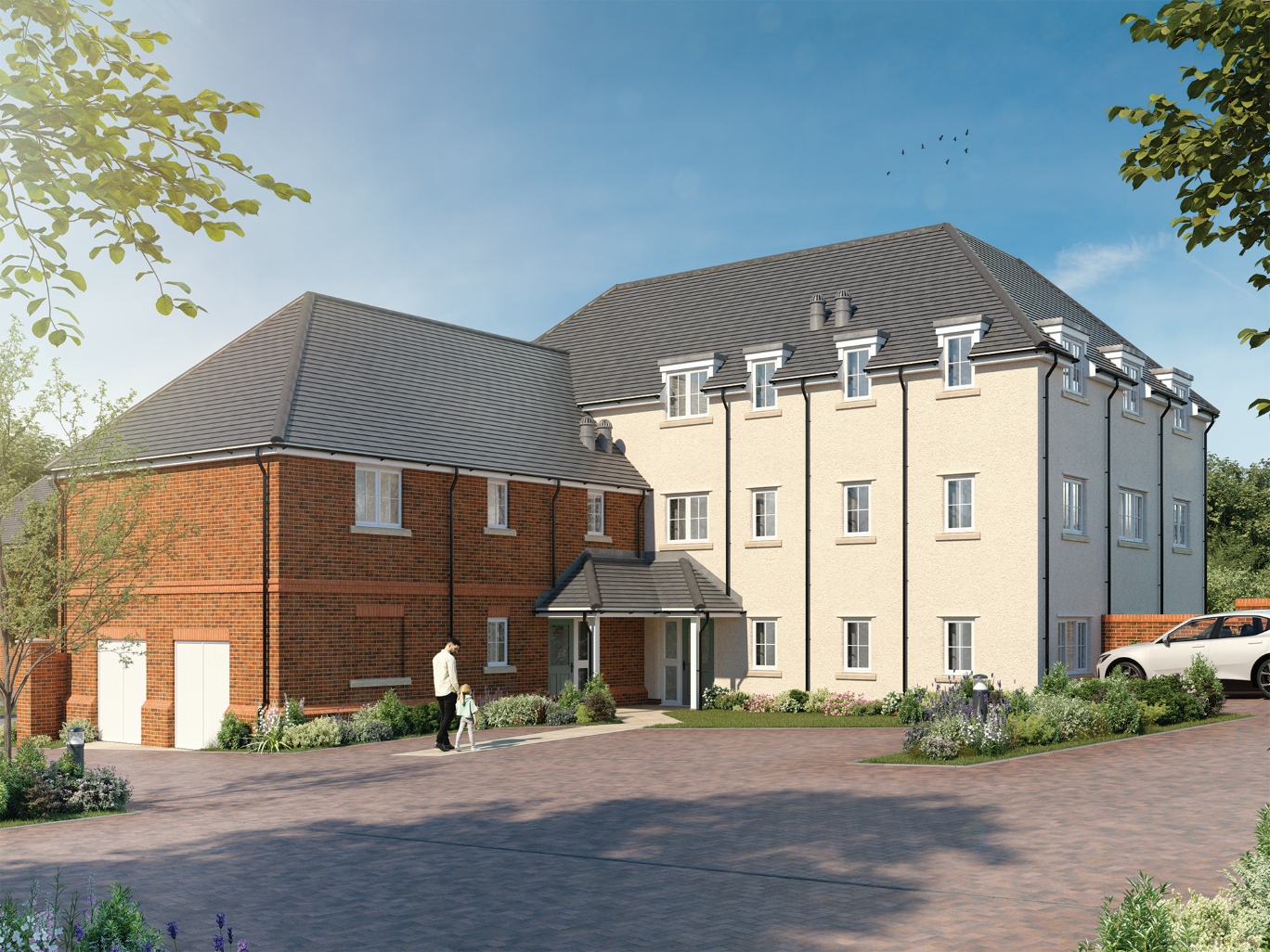 External CGI of Morello Apartments at Harvest Rise