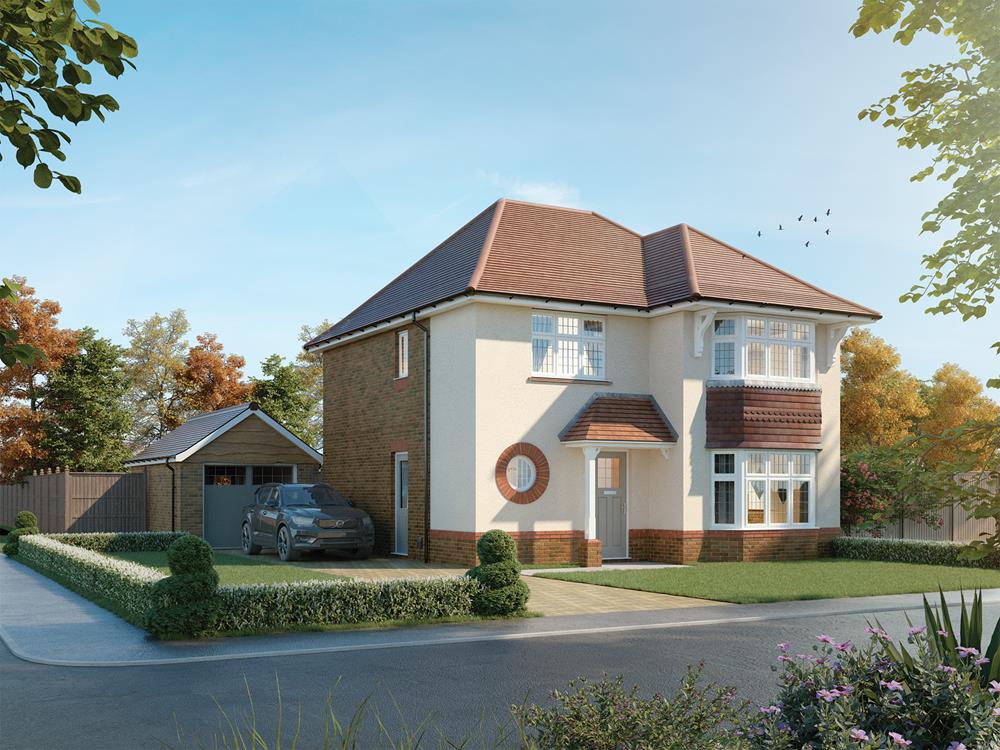 External CGI in render of the Leamington Lifestyle, a 3 bedroom house