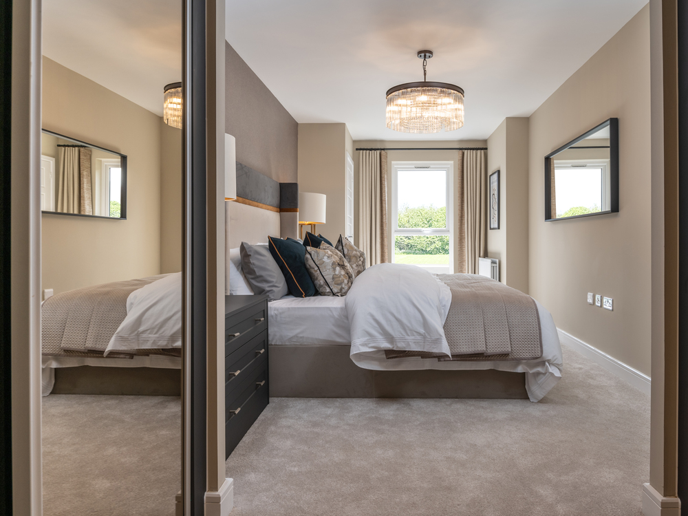 Main bedroom of a Redrow apartment