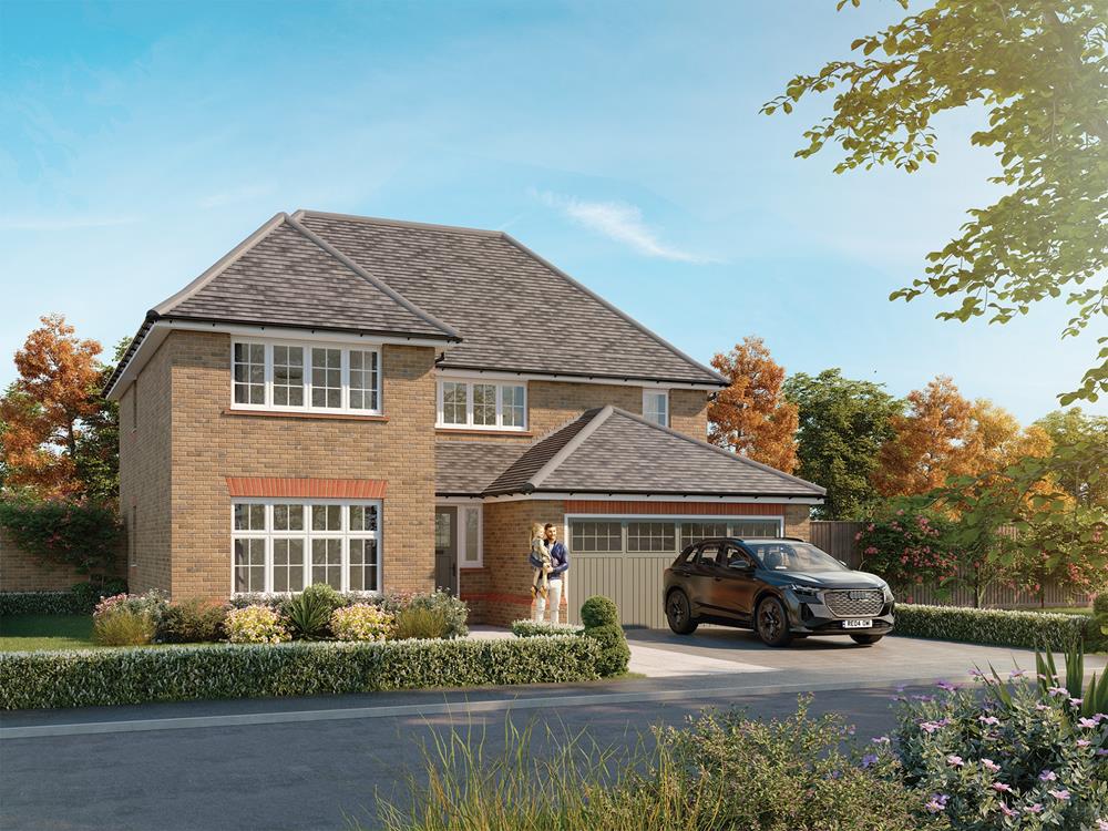 External CGI in brick of the Sunningdale, a 4 bedroom house