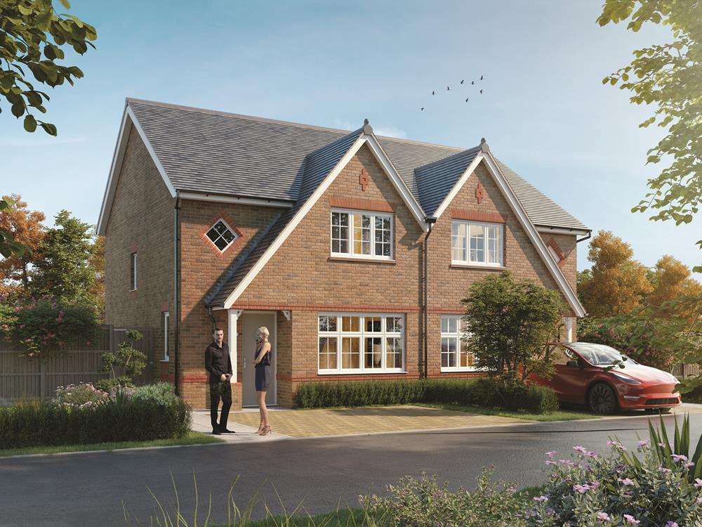 External CGI in brick of the Letchworth, a 3 bedroom house
