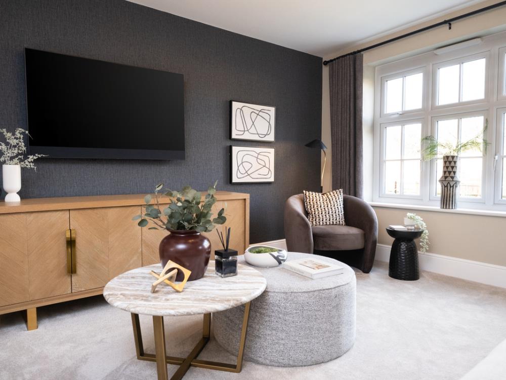 Living room of the Harrogate, a 4 bedroom house