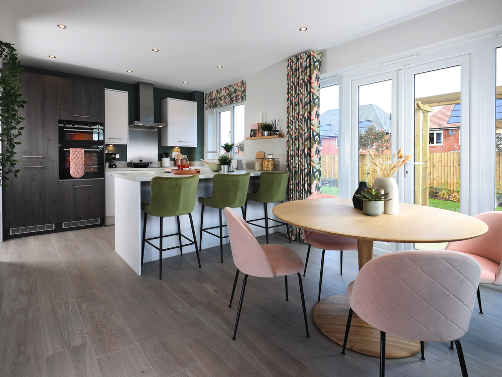 Kitchen/Dining room of the Amberley, a 3 bedroom house