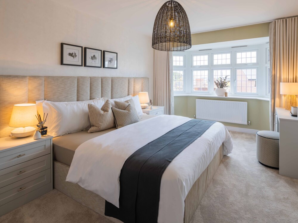 Main bedroom of the Oxford, a 4 bedroom house
