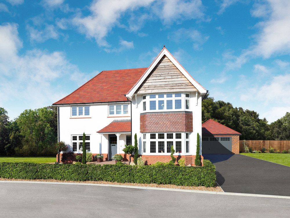 External CGI with white render of the Balmoral, a 4 bedroom house