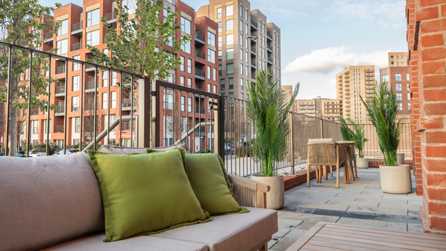 Outdoor space at Colindale Gardens