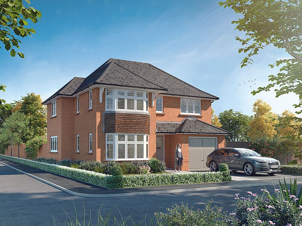 Overton external with all brick material and landscaped surroundings 