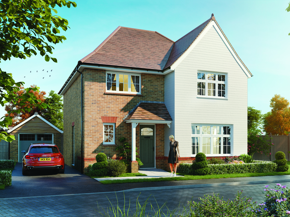 Cambridge CGI external with white cladding