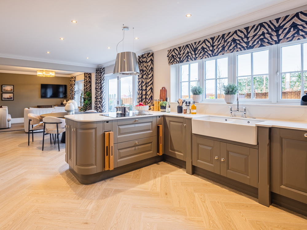 The Highgrove stand-out kitchen dining living area 
