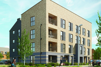 Stonehaven Park Sandstone House Apartment block External CGI