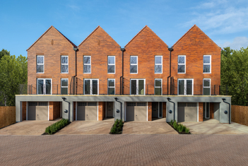 The Kensington External with balconies and landscaped surroundings