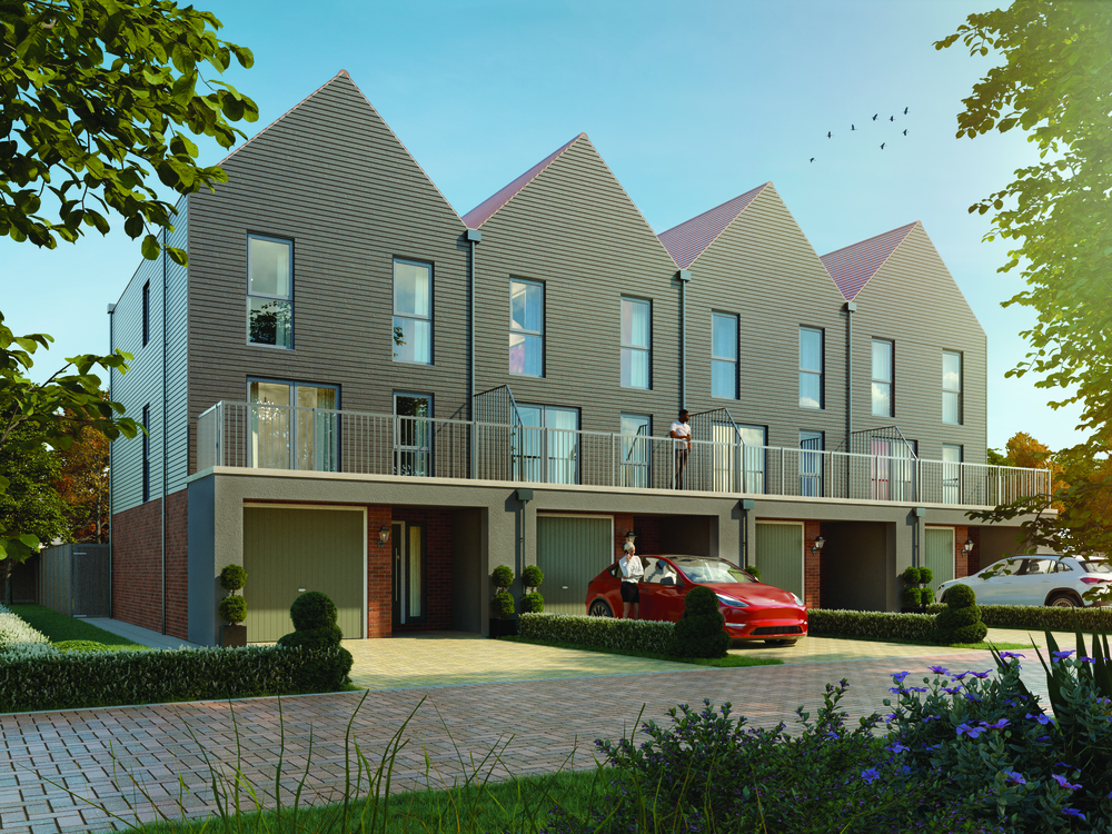 Exterior image of the Kensington house type with Grey Clad