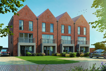 External Portman Brick CGI with balcony