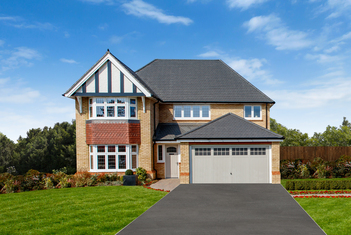 The Henley house type external features bay windows and an integral garage