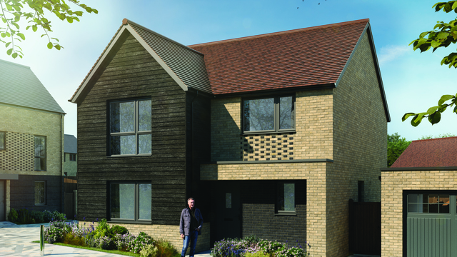 External CGI of the Carrol, modern and contemporary detached home 