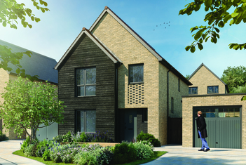 External CGI of the 4 bedroom detached Sykes home at The Lakes with detached garage