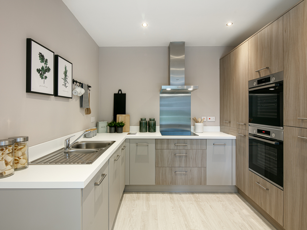 The Wilmington 4 bedroom home u-shape kitchen at The Mill