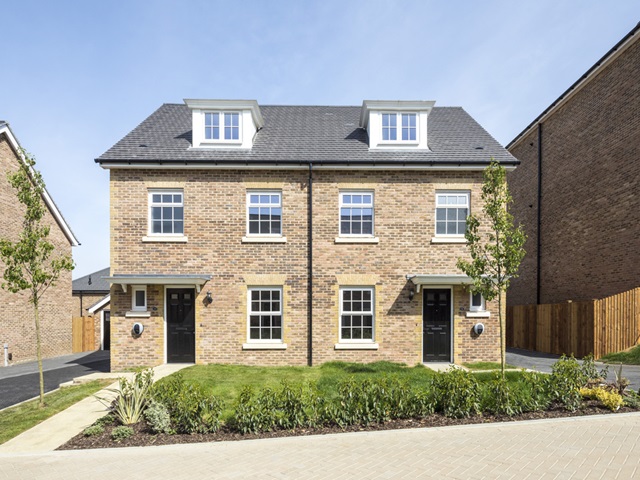 The Mill 4 bedroom semi detached home at The Mill in Maidstone brick elevation