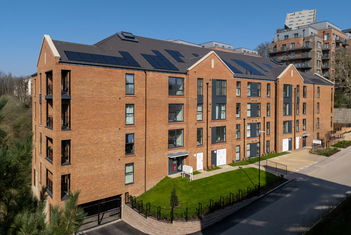 External view of York House with lovely green surroundings