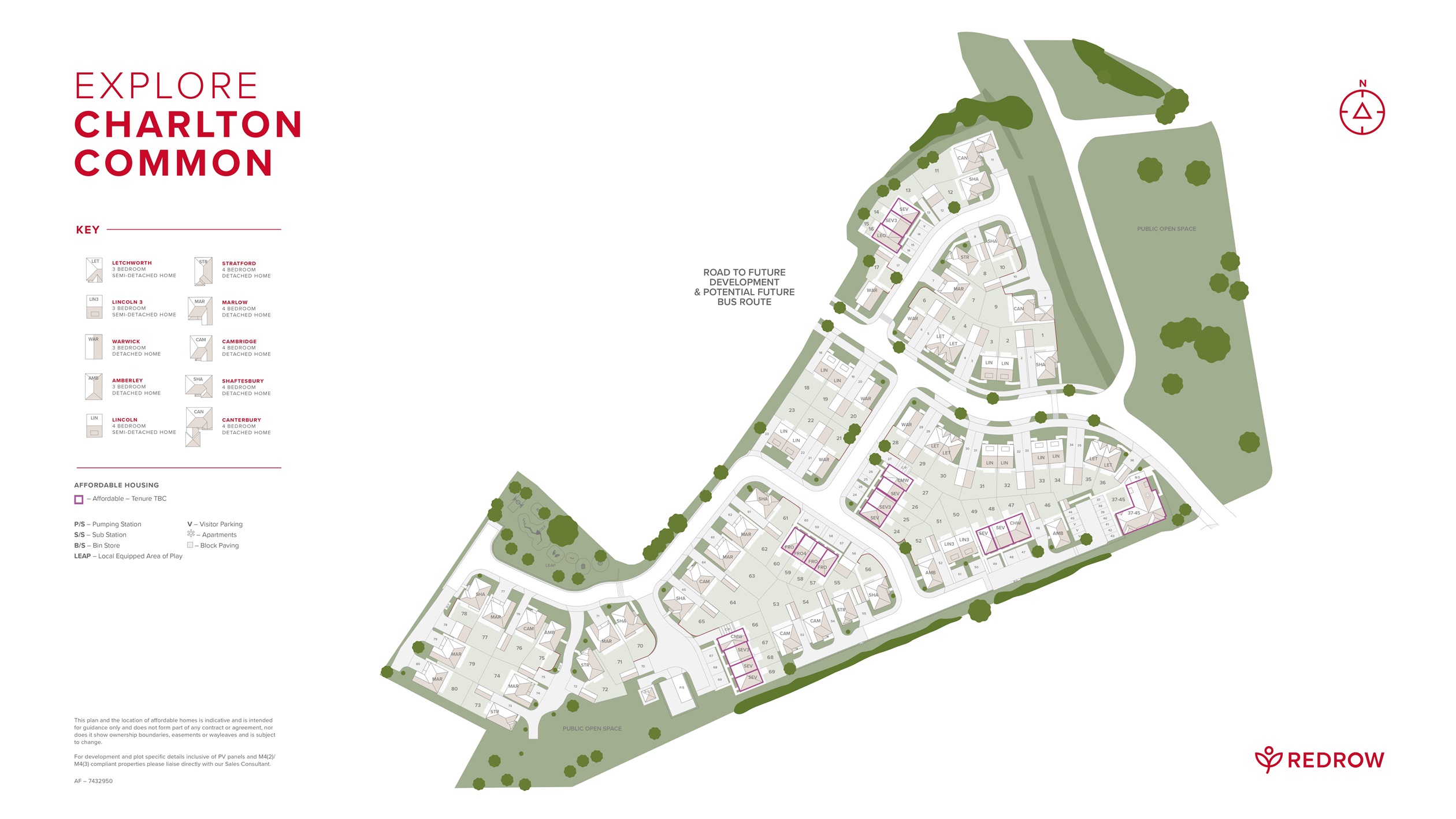 Charlton Common site plan