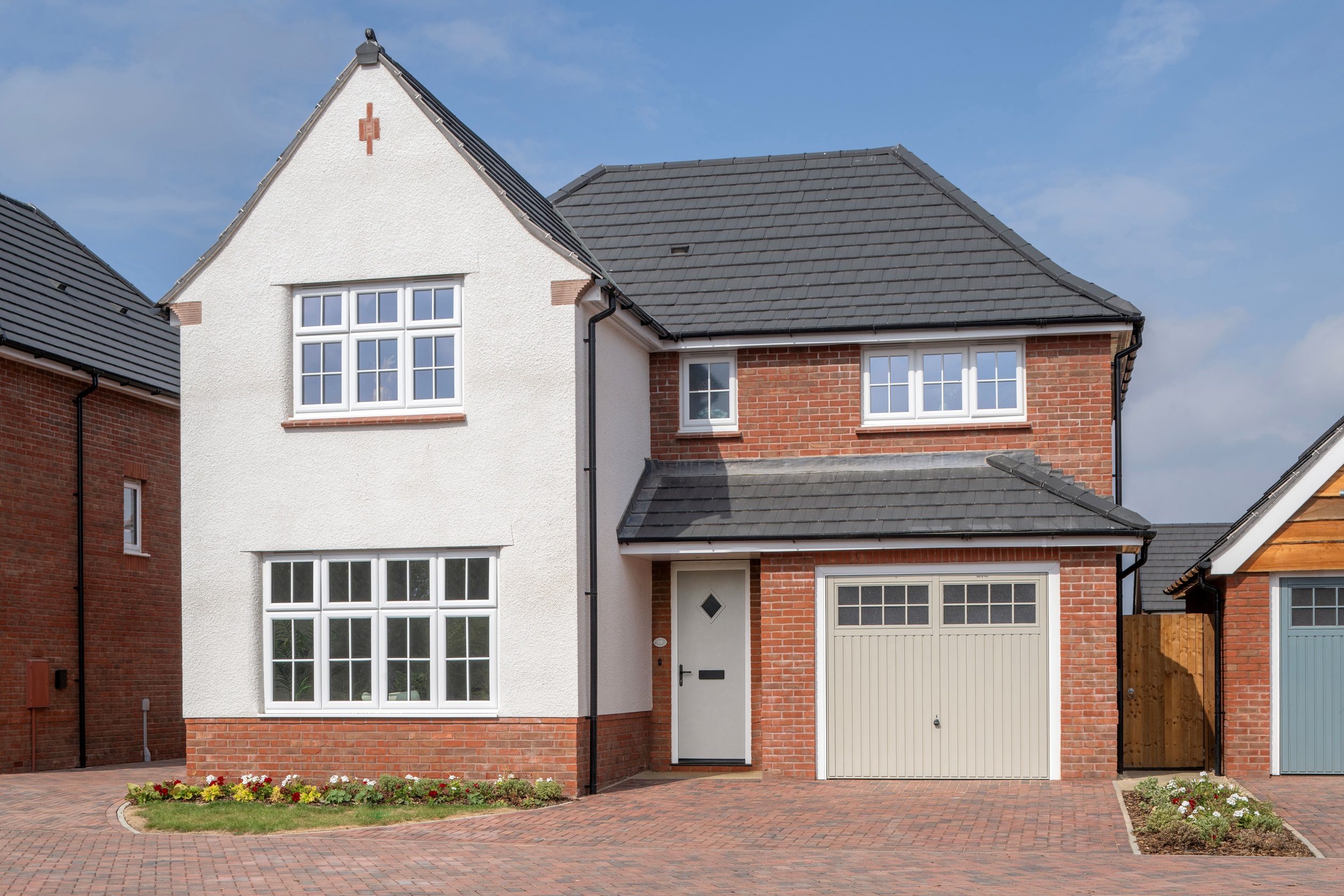 Outside view of the Marlow detached four bedroom home at Charlton Common Bristol