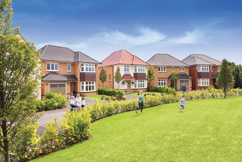 Redrow development with open green space