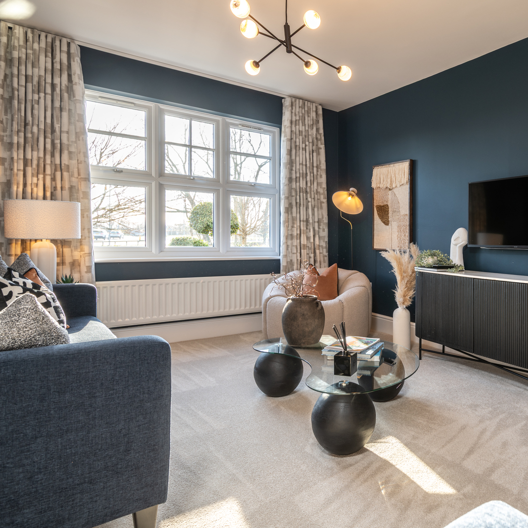 Lounge in a Redrow home 