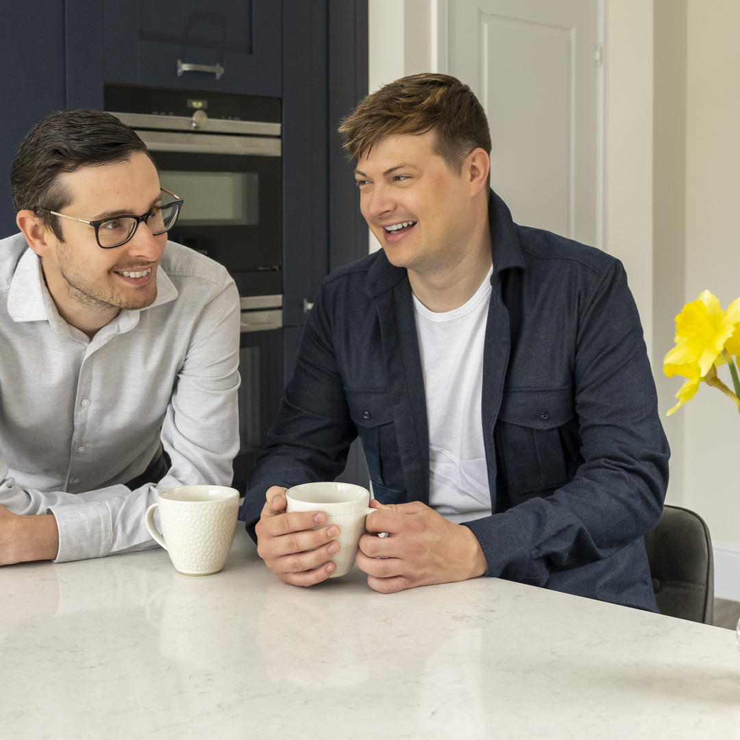 New Redrow home owners Adam and Shaun