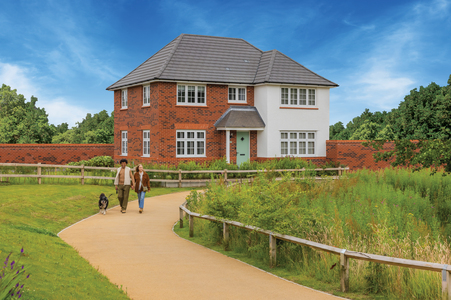 Couple walk past The Shaftesbury