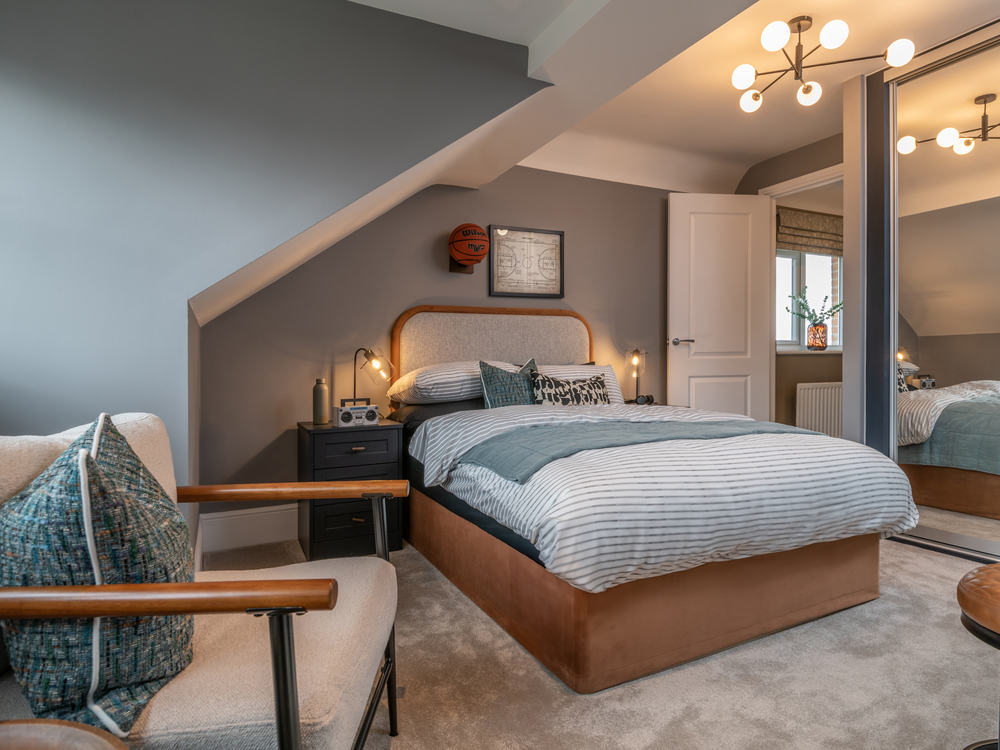 The fourth bedroom in The Hampstead house