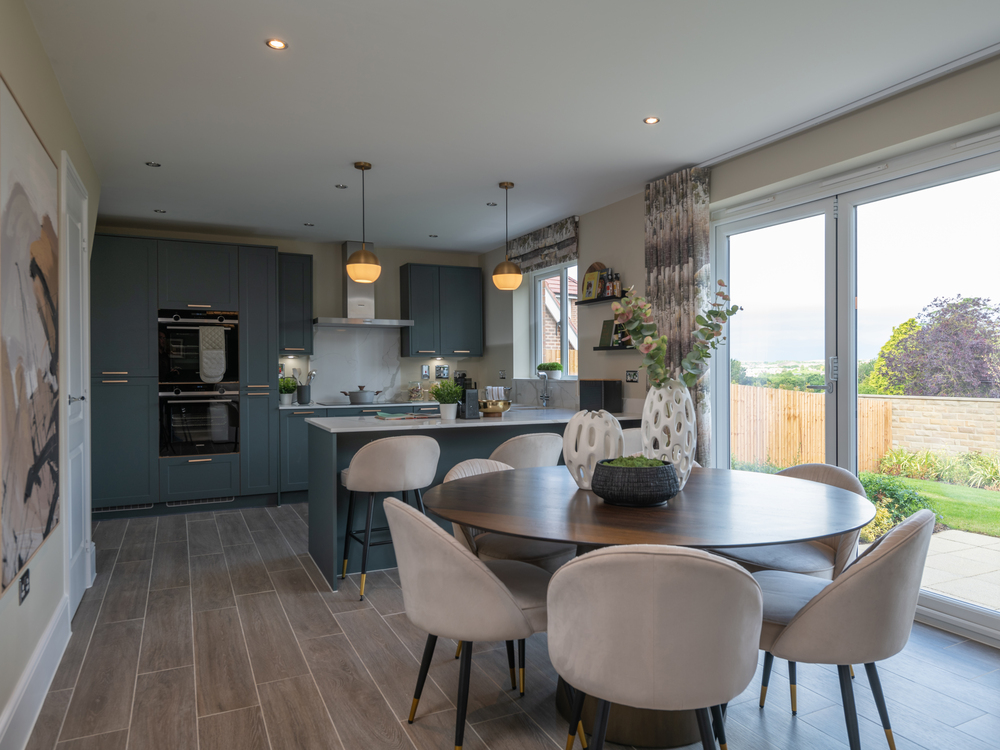 The kitchen dining area in The Hampstead house