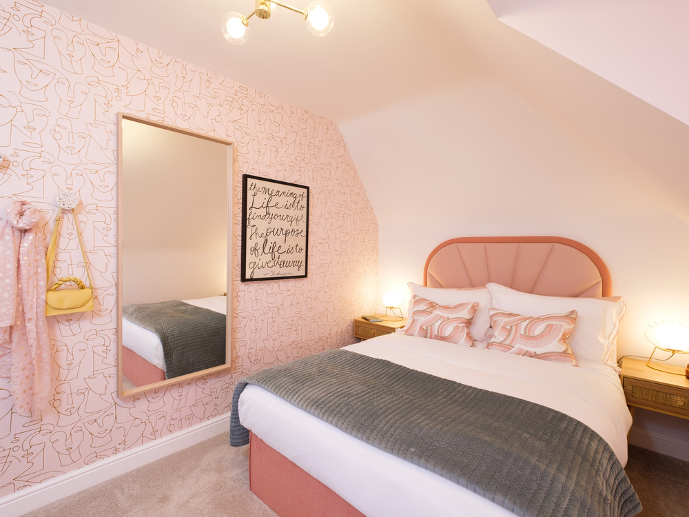 The fourth bedroom in The Highgate house