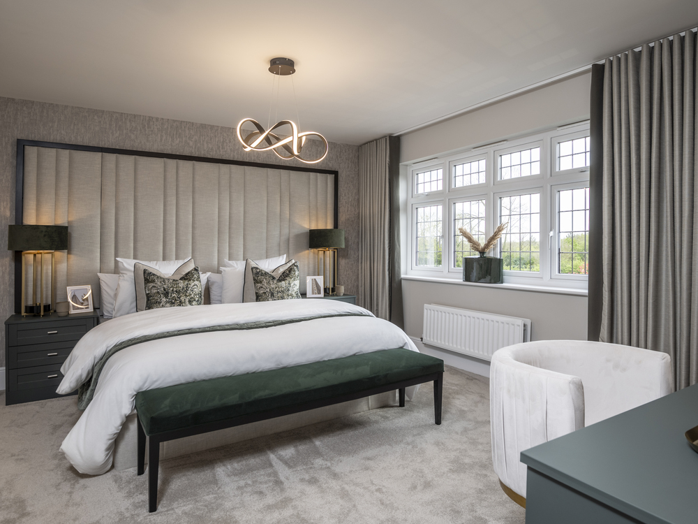 The main bedroom in The Sandringham house