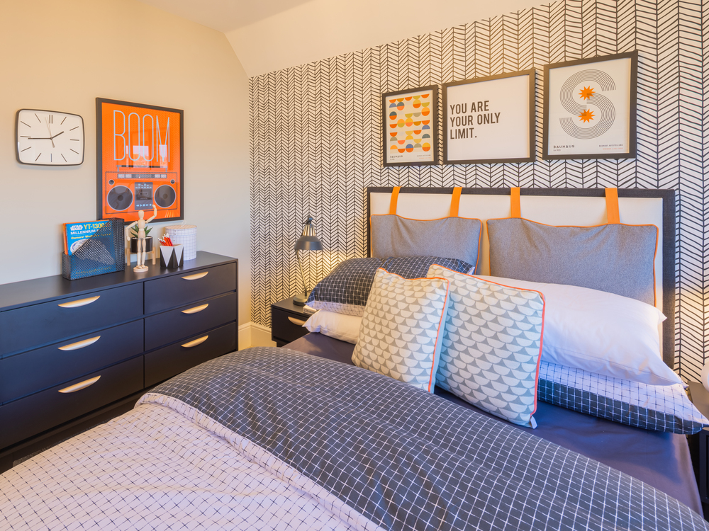 The third bedroom in The Welwyn house