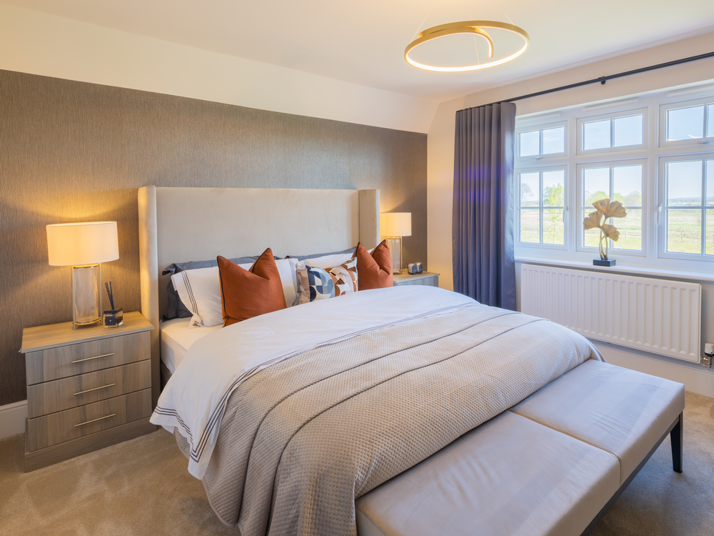 The main bedroom in The Welwyn house