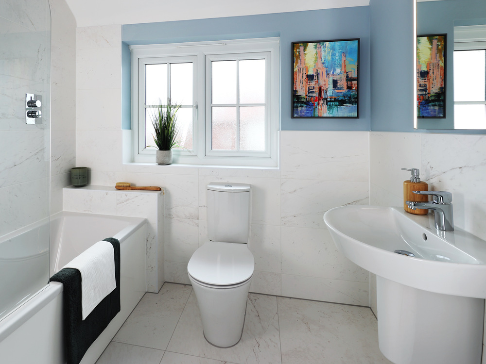 The bathroom in The Amberley house