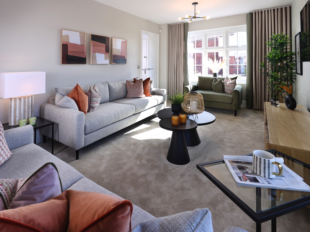 The lounge in The Amberley house