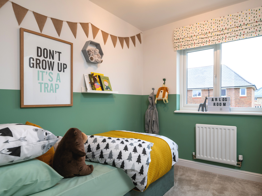 The third bedroom in The Letchworth house